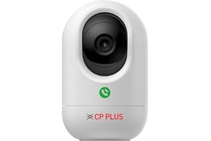 CP PLUS CP-E44Q 4MP Quad HD Smart Wi-Fi CCTV Camera | AI Human Detection | Cloud Recording | STQC Certified | Press to Call | IR Night Vision | Motion Tracking | Privacy Mode | Google Home & Alexa.