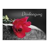15 x Danksagung Trauerkarten mit 15 Umschlägen im Set -...