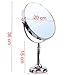 Songmics 10x Bathroom Shaving Mirror Free Standing Tabletop Mirror for Compact Besuty Round 360° Swivel BBM006