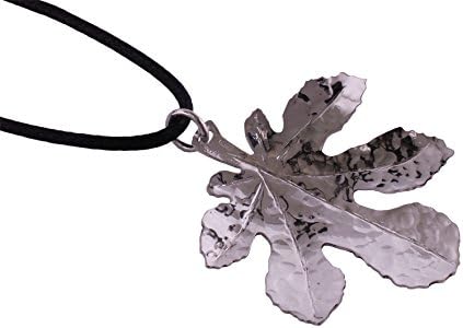 Arfasatti Solid Sterling Silver 925 Fig Leaf Pendant Handmade in Italy