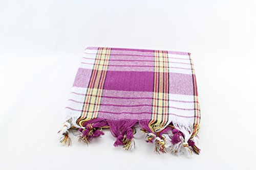 Pestemal Saunatuch Hamamtuch Classic ""Leuchtendes LILA"" von der Marke "my Hamam" Badetuch Strandtuch Wellness Massage und SPA Tuch