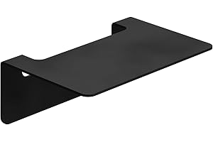 WEISSENSTEIN Mensola adesiva bagno 14 cm - Acciaio inox - Piccola da parete senza forare