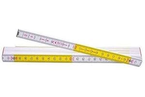 METRO DOPPIO LEGNO BICOLORE 10 ASTE MOD. 617 STABILA METRO BIANCO E GIALLO