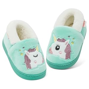 LACOFIA Pantuflas Niñas Zapatillas de