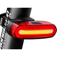 Eximtrade USB Ricaricabile Bicicletta 6 Modalit&agrave; Fanale Posteriore Flash LED Lampada Luce d'avvertimento Impermeabile (Rosso e Bianco)