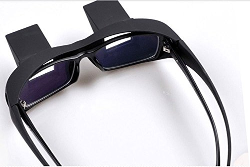 niceeshop(TM) HD Horizontal Loon Brille Brechung Brille Bett Prismenbrille Brille, Schwarz - 6