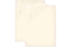 VICTORIA & CARTER 2 Pack Small Double Fitted Sheet (30cm) - 4ft Ultra Soft Microfibre Bed Sheets, Breathable, Shrink and Fade Resistant, Easy Care for Small Double Beds (Small Double/4ft, Cream)