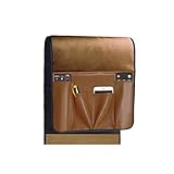 Größe: 90x34cm HKPLDE Leder Sofa Armlehne Organizer/Stuhl/Liege/Anti-Rutsch-wasserdicht mit 7 Taschen, Fernbedienung Inhaber, Zeitungsständer, drapiert über Sofa, Couch-B