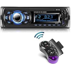 Radio de Coche Autoradio Bluetooth Manos Libres Radio Estéreo de Coche Apoyo de Reproductor MP3 con Control Remoto, Función de USB, SD, AUX
