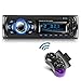 Price comparison product image KYG Hands-Free Bluetooth Car Radio with 2 USB Ports and MMC Card Slot, Supports Max 32G Memory Player FM/MP3/USB/SD/WMA/AUX/Remote Control, 7 Colours of Lighting