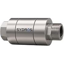 SYDROS Filtro anticalcare doccia ½ pollice in acciaio inox riduce i depositi di calcare fino al 90% senza sale o prodotti chimici per doccia, bagno senza manutenzione facile da montare