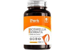 iperk Boswellia Serrata Capsules 2000mg | Boswellia 5:1 Extract | 120 Vegetarian Capsules | Manufactured in ISO Licenced Facilities | Non-GMO & Gluten Free