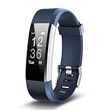 XiYunHan Intelligente Uhr Sport Armband Schritt Zählen Wasserdicht Smart Erinnerung Gesundheit Monitor Bluetooth Id115plus (Schwarz, Blau, Grün, Rot, Lila) (Color : Blue)