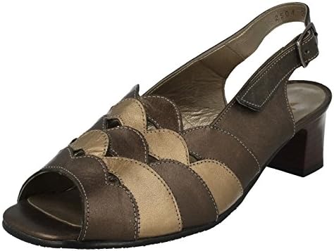 Ladies Equity Wide Fit Sandals Gypsy - Bronze/Gold Leather - UK Size 4E - EU Size 37 - US Size 6