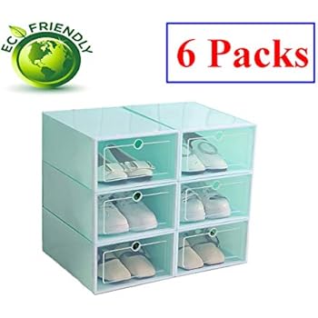 Amazon.de: mDesign 2er-Set Schuhaufbewahrung aus Kunstfaser (groß