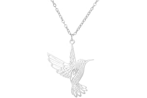 Féeries et merveilles COLLIER COLIBRI, COLLIER OISEAU, FIGURINE COLIBRI, COLLIER FEE