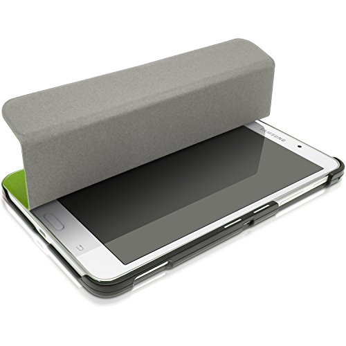 igadgitz Grün PU Ledertasche Hülle Smart Cover für Samsung Galaxy Tab 4 7.0″ SM-T230 mit Multi Winkelbetrachtung Stand + Displayschutzfolie - 3