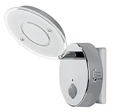 Trango TG2635-018 (Chrom) LED Nachtlicht mit Automatikfunktion direkt 230V mit Bewegungssensor