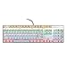 Produktbild PRIDE S Mechanische Tastatur Blaue Schalter, Gaming Keyboard Led Backlit Für Computer PC & Mac Gamers (104 Tasten Backlit) ( Farbe : Weiß , größe : Blau )