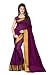 Perfectblue Cotton Saree (Pb0Purple Line_Purple) RS.329.00