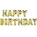 Produktbild tmodd süßen Gold Alphabet Buchstaben Luftballons Happy Birthday Party Dekoration Aluminium Folie Membran Ballon