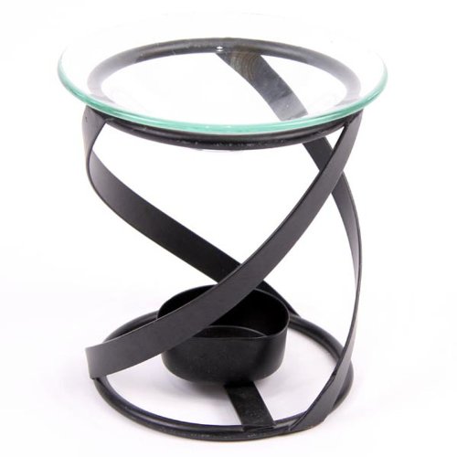 Puckator OB98 Duftlampe, Design: Spirale, Metall, 10 x 10 x 11 cm