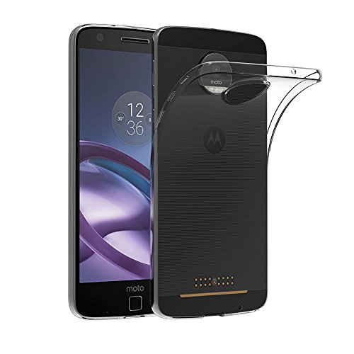 AICEK Lenovo Moto Z Hülle, Transparent Silikon Schutzhülle für Lenovo Moto Z Case Crystal Clear Durchsichtige TPU Bumper Lenovo Moto Z Handyhülle