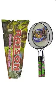 Bobby Sports Badminton Racket Rajson Baby Racket for Kids Set of 2 Pieces. Color May Vary.