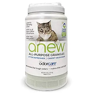 anew All-Purpose Granules, Fragrance Free, 64 oz. - Cat Litter Refresher & Carpet Deodorizer