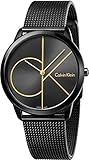 Calvin Klein Herren Analog Quarz Uhr mit Edelstahl Armband K3M214X1
