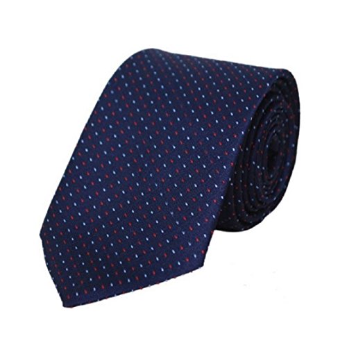 Michelangelo Boy/Men's Navy Self Design Micro Fiber Tie N-5
