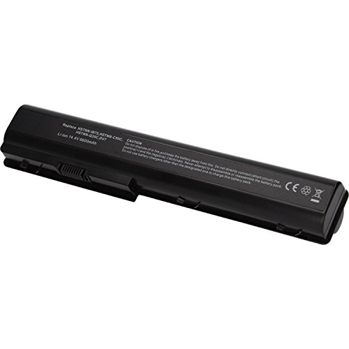 PURE⚡POWER® EXTENDED Laptop Akku für HP Pavilion dv7-3010sg (14.4V, 6600 mAh, schwarz, 12 Zellen) - 3