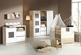 Schardt 11 571 97 02 – Kinderzimmer Eco Slide bestehend aus Kombi-Kinderbett, Umbauseiten, Wickelkommode mit Wickelaufsatz und Kleiderschrank mit 2 Schiebetüren und Mittelregal - 4