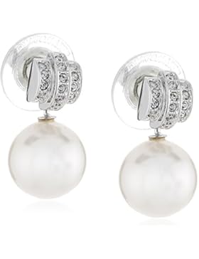 Swarovski Perpetual Ohrringe, weiss, rhodiniert