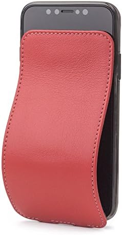 Marcel Robert WALLET CASE for Iphone X a original creation - genuine full grained calfskin - handmade in France - full protective even if ultra thin - see demo video - RED
