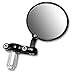 JAMBO 7/8" Handlebar Bar End Rearview Chrome Side Mirror Universal Handlebar Mirrors (White)