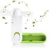 Miok Handheld Rechargeable Fans, Mini Portable Outdoor Fan for Home and Travel-Green (Green)