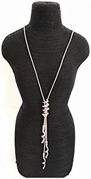 suzies Jewellery Stunning Lagenlook long ROSE GOLD Twisted Loop pendant Necklace