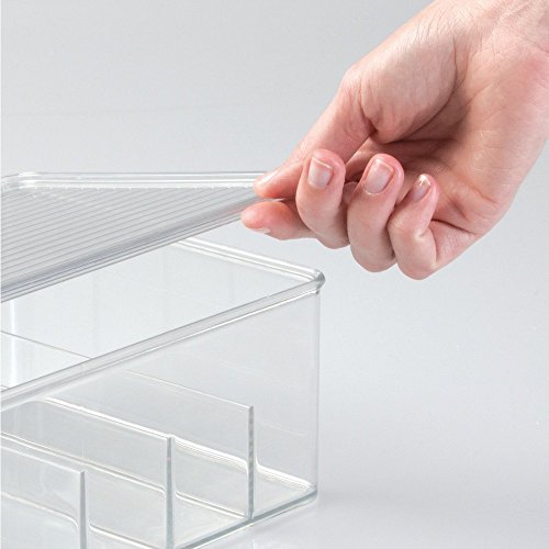 InterDesign 39540EU Clarity Nagellack und Kosmetik-Box mit Deckel, durchsichtig - 7