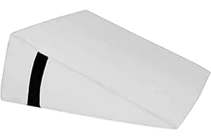 QUIRUMED Cojín Triangular, Medidas 28 x 30 x 13 cm, Color Blanco, Ergonómico, Polipiel, Relleno Flexible, Cojín Masaje, Fisioterapia, Apoyo para la Espalda