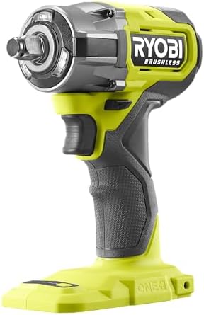 Avvitatore a impulsi 18V RYOBI Brushless - 450 Nm - 1/2" quadrato - Senza batteria o caricatore - RIW18CBL-0