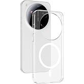 Elfia Xiaomi Mi 17 Ultra ile Uyumlu Kılıfı İnce Şeffaf Kamera Lens Korumalı M-Safe Şarj &Ouml;zellikli Sert Silikon Kap London Ren