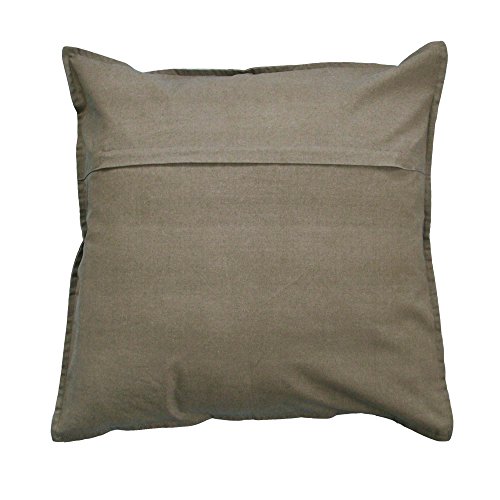 Canvas-Kissen mit RV und herausnehmbarer Füllung / Leinen / 45×45 cm / Deko-/Zierkissen / Sofakissen / olive-grün / sweet home - 2