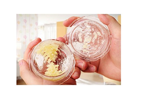 fulla2116 Knoblauch Ginger Manuelle Crusher Twist Küche Werkzeug (transparent) - 6