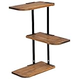 ES LIEGT IN IHRER HAND: Richten Sie die 3 Regalböden abwechselnd nach rechts und links oder nur in eine Richtung zeigend aus, so dass auch Platz für größere Gegenstände bleibt. Statten Sie Ihr Schlaf- oder Wohnzimmer individuell aus und lassen Sie sich nicht durch einen Mangel an Vielseitigkeit einschränken