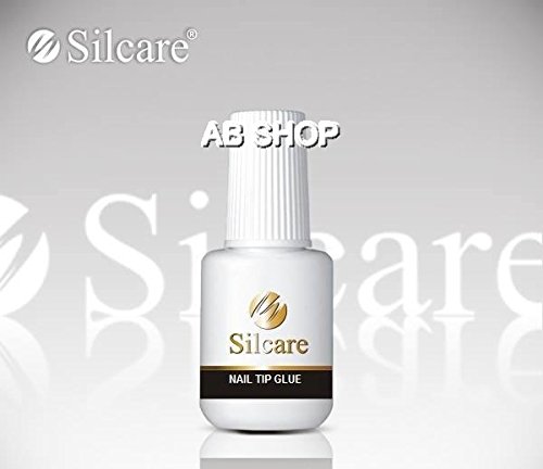 Nail Tip Glue With Brush 7.5g False Nails Silcare