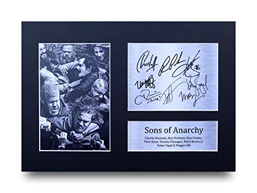 Hwc trading sons of anarchy a4 senza cornice firmato regalo visualizzazione delle foto print immagine autografo stampato per tv show fan