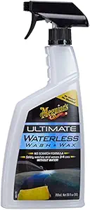 Meguiars Ultimate Waterless Wash & Wax Easy to use High-lubricity No Scratch Formula Spot-free Wash without water Long lasting Glossy finish