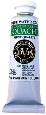 Artists' Gouache Opaque Watercolor Paint (Set of 2) Size: 5.07 oz, Color: Black by Da Vinci Paints