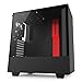 Produktbild NZXT H500 - Kompaktes ATX-Mid-Tower-Gehäuse für Gaming-PCs - Hartglasfenster - Bereit für Wasserkühlungen - Schwarz/Rot - 2018 Version
